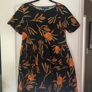 Princess Highway Black Acorn Print Dress